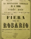 Manifesti d'epoca - Fiera del rosario