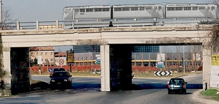 Fotomontaggio sottopasso via Unità d'Italia